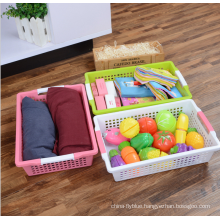 Wholesale top quality PP plastic multipurpose basket storage with handle